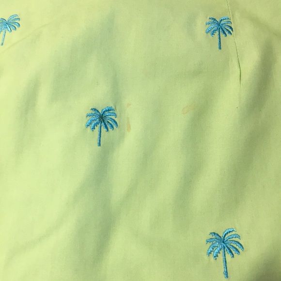 Lily Pulitzer lime green palm tree mid  skirt - Picture 4 of 4